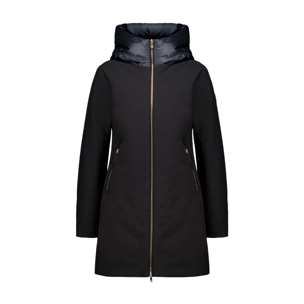 Ciesse Piumini Zwarte Slim Fit Gewatteerde Nylon Jas Black Dames