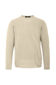 Pullover Girocollo in Maglia Rasata