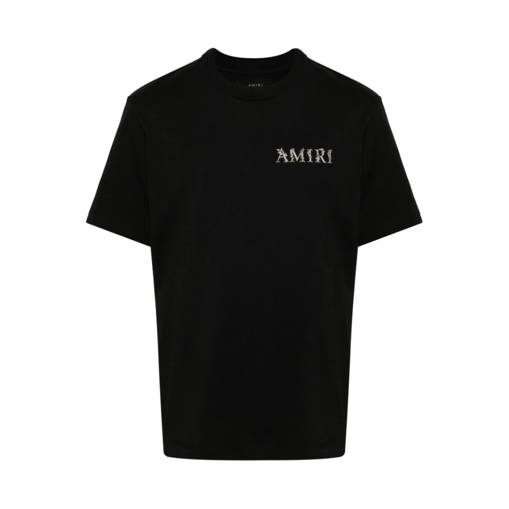 Amiri T-shirt met logo print Black Heren