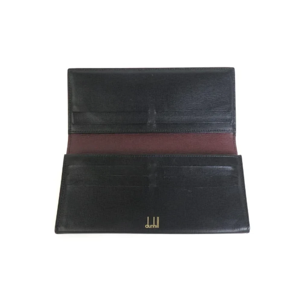 Dunhill Pre-owned Leather wallets Black Heren