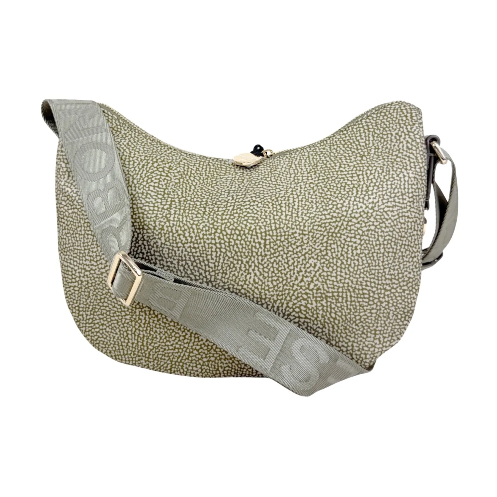 Borbonese Women's Green Cross Body Bags, One Size, Luna Bag Small