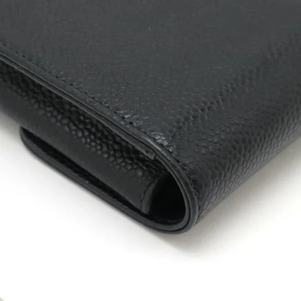 Chanel Vintage Pre-owned Leather home-office Black Dames