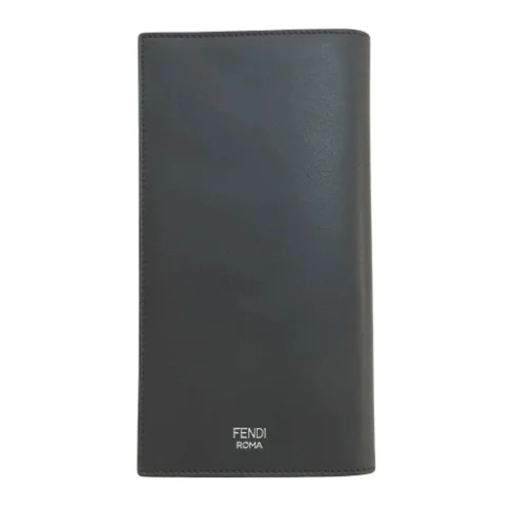 Fendi Vintage Pre-owned Leather wallets Black Dames
