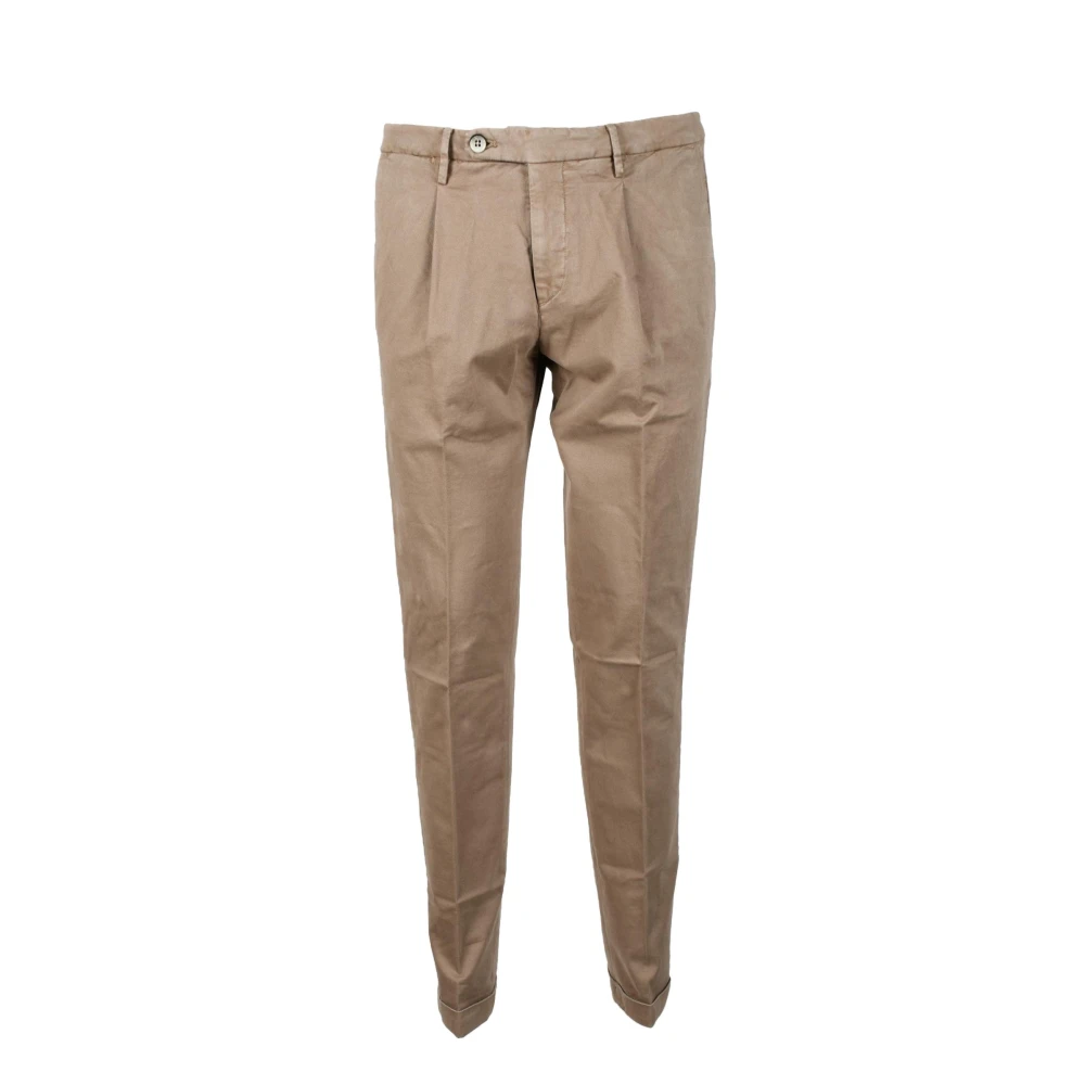 Michael Coal Katoen Elastaan Broek Beige Heren