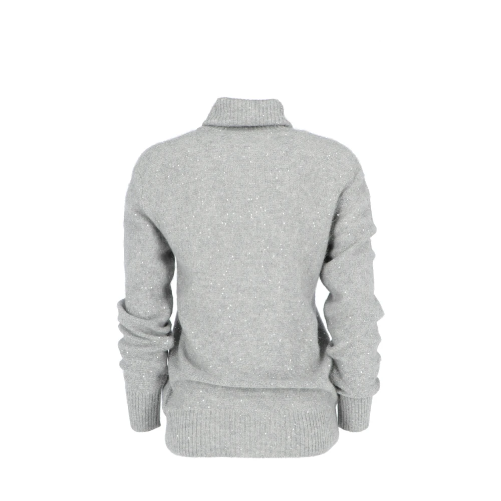 Fabiana Filippi Comfortabele Turtleneck Trui Gray Dames