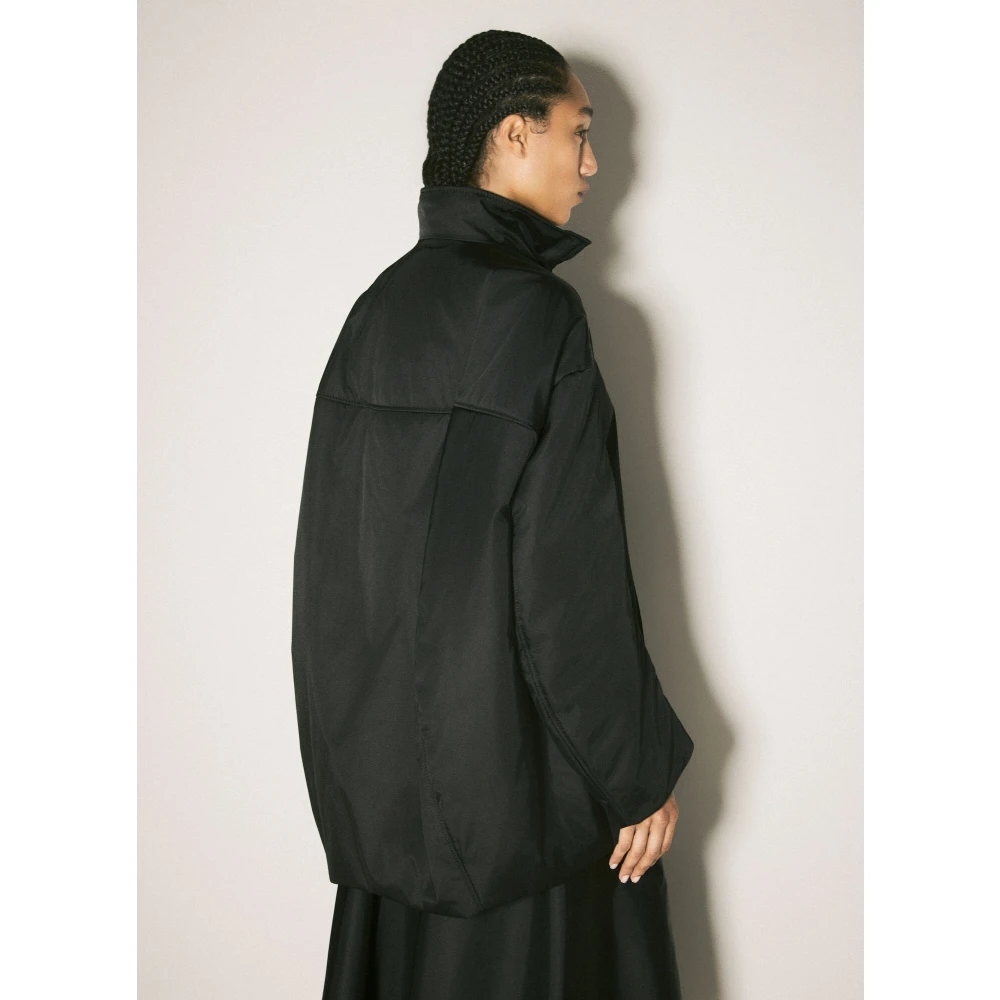 Marni Waterafstotende Twill Parka Jas Black Dames