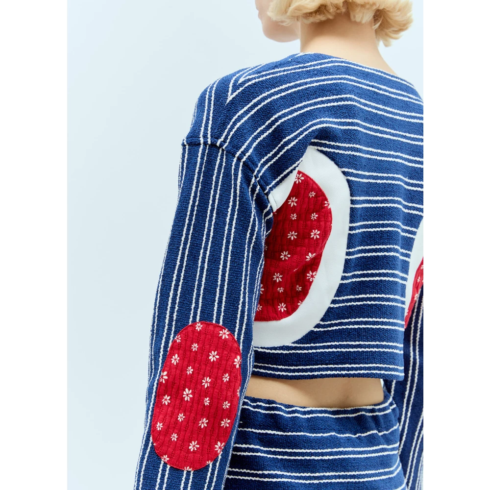 Reward If Found Bubble Cardi Top met Bloemenpanelen Multicolor Dames