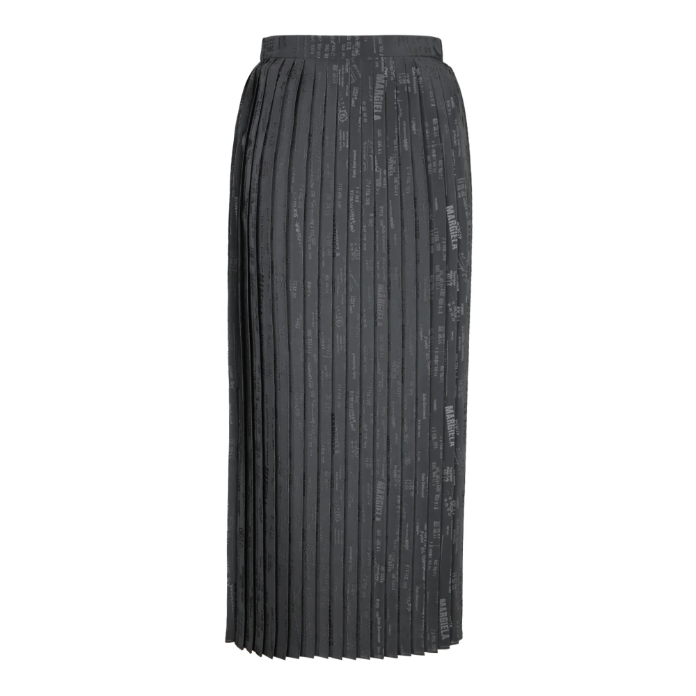 MM6 Maison Margiela Pleated Midi Skirt - Image 2