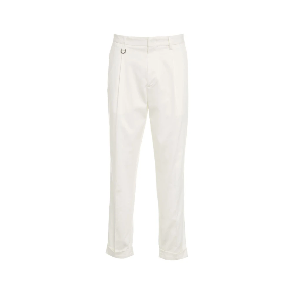 Paolo Pecora Witte Broek Aw24 White Heren