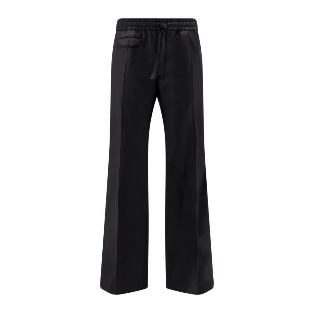 Dolce & Gabbana Men's Black Wool Twill Jogging Trousers