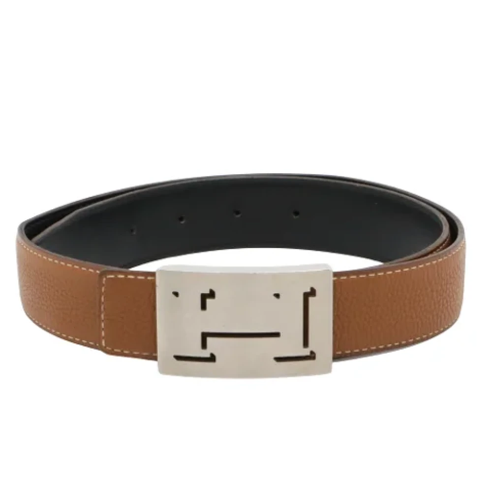 Hermès Vintage Pre-owned Leather belts Brown Heren