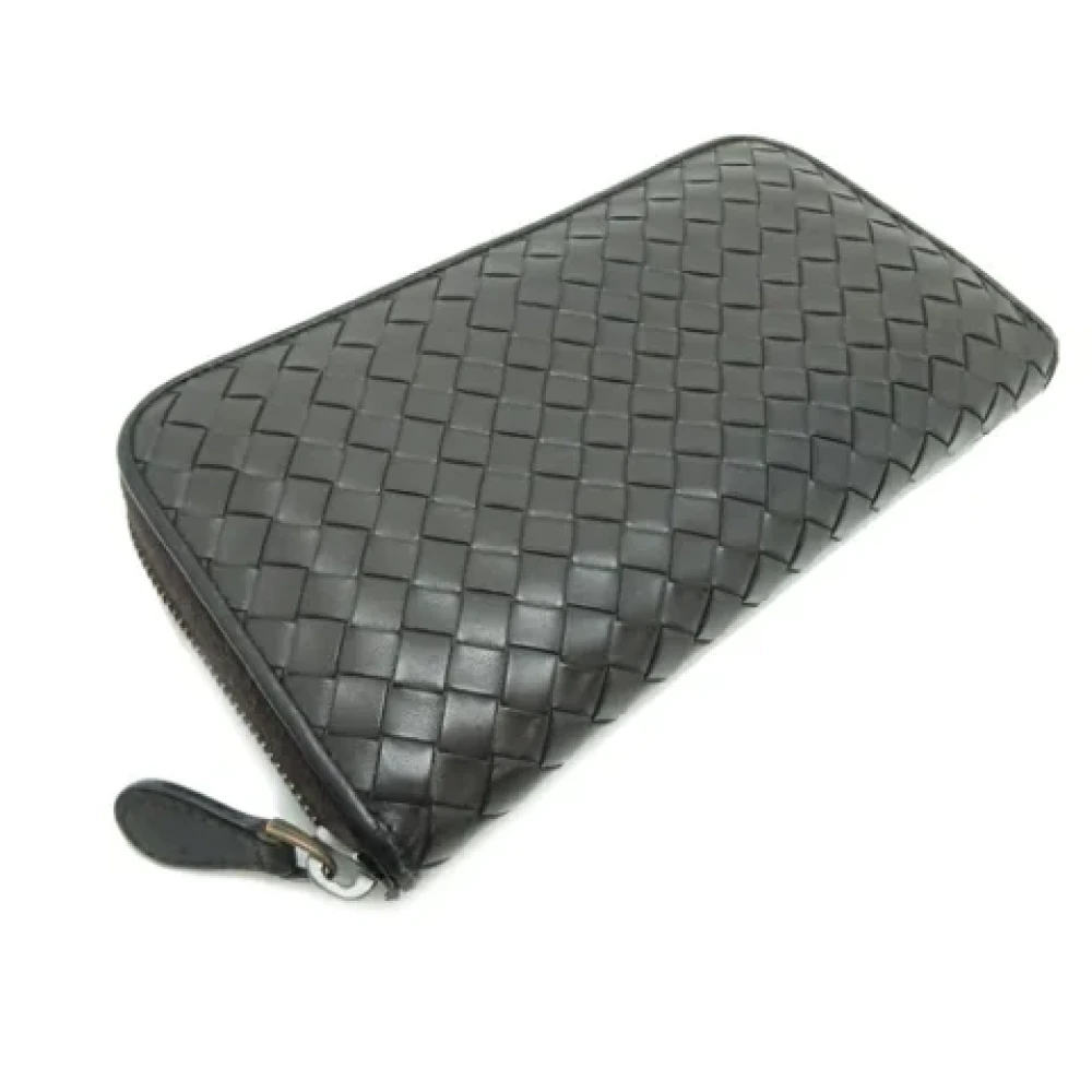 Bottega Veneta Vintage Pre-owned Leather wallets Black Heren