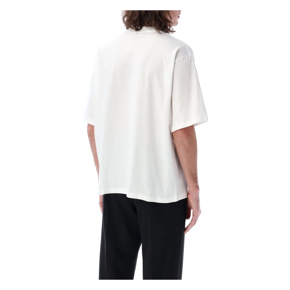 Marni Bloemen Logo T-shirt White Heren