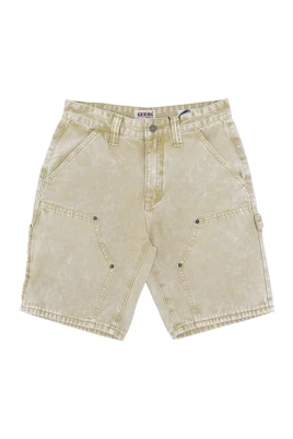 Snickarstil Vit Kort Jeans