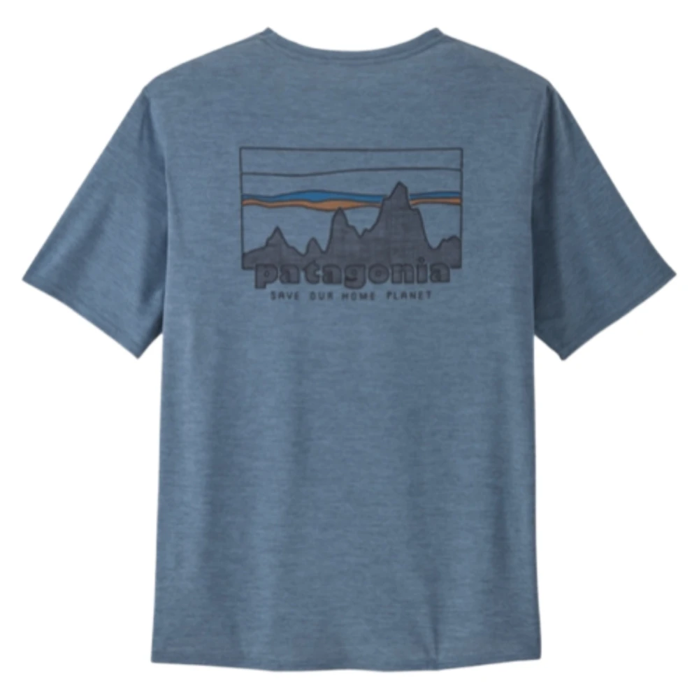 Patagonia Cool Daily Grafisch Shirt '73 Skyline Blue Heren