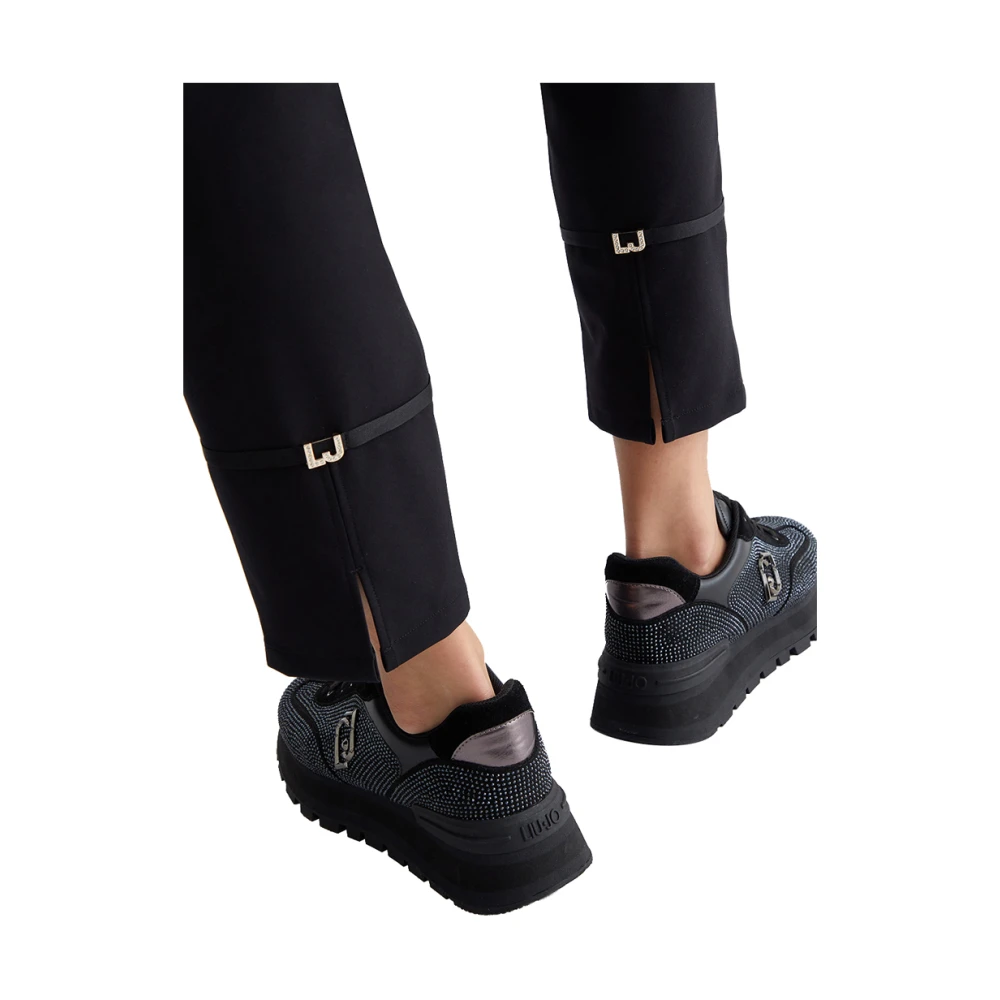 Liu Jo Zwarte elegante broek voor vrouwen Black Dames