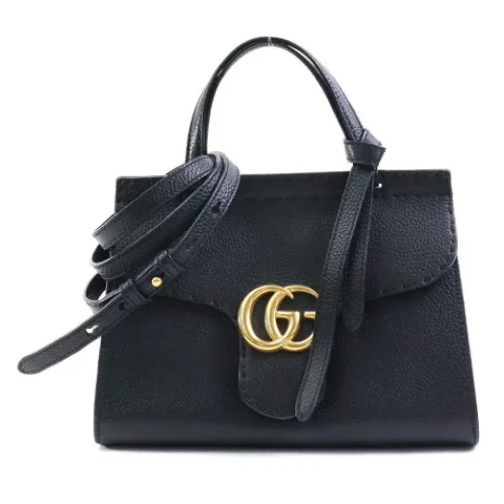 Gucci Vintage Pre-owned Fabric gucci-bags Black Dames