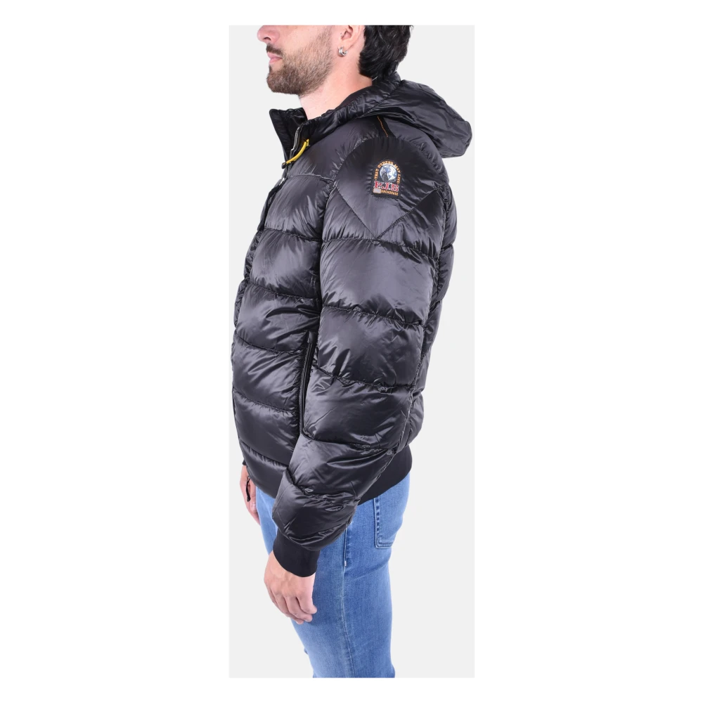 Parajumpers Capuchon Nylon-Polyester Puffer Jas Black Heren
