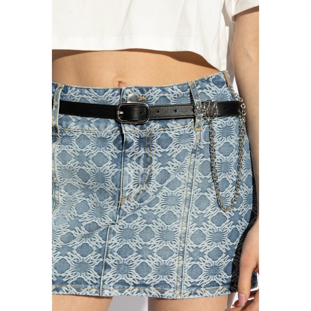 Amiri Leren riem Black Dames