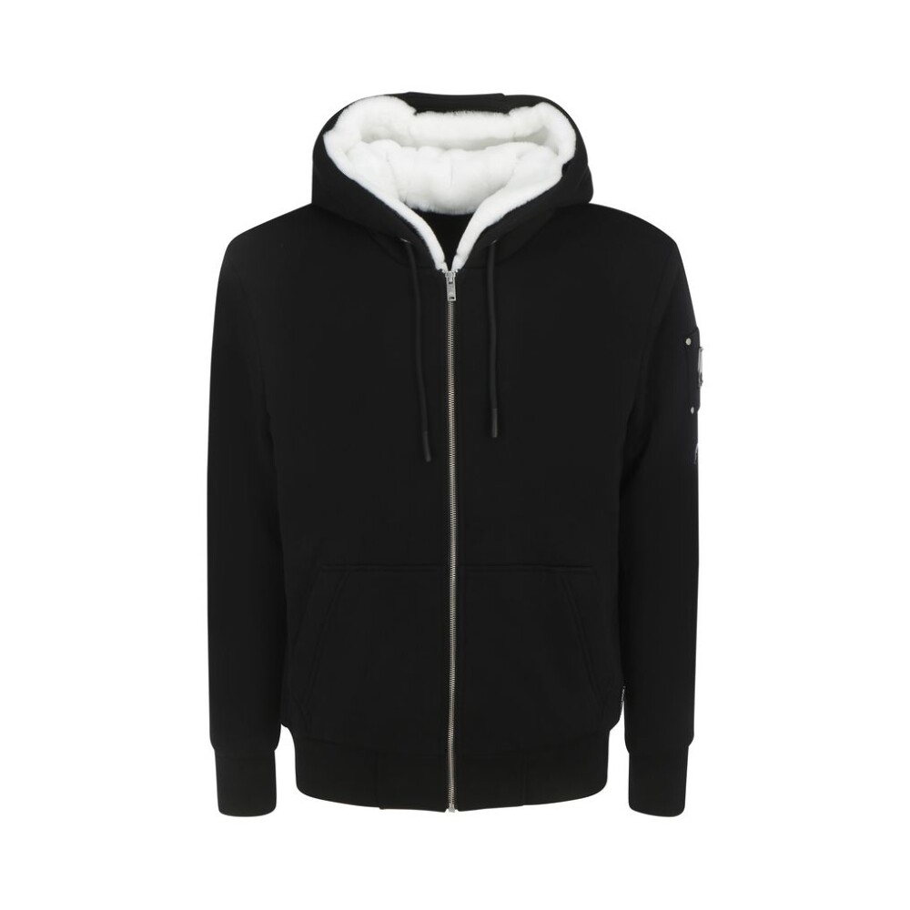 か*ろ様 Moose knuckles  down hoodie ja Moose Knuckles - Full zip hoodie black - The Corner