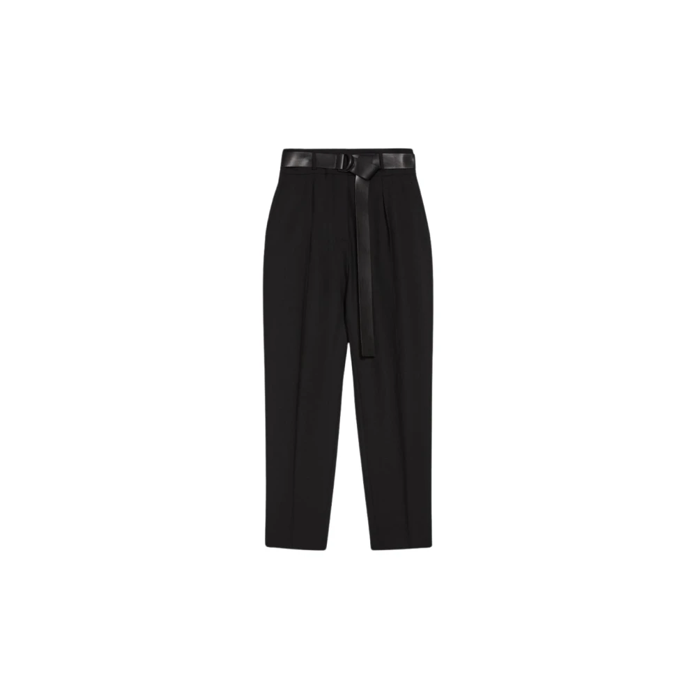 Max Mara Katoenen Broek Black Dames