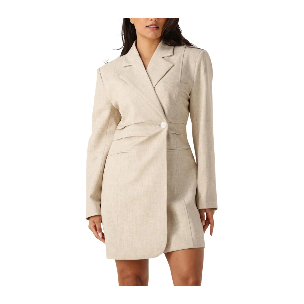 Gestuz Elegante Beige Blazer Jurk Beige Dames