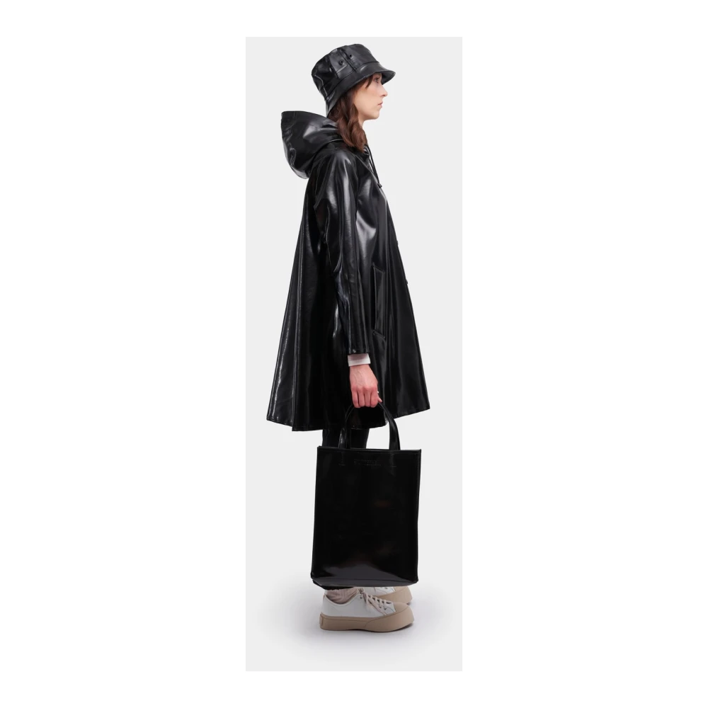 Stutterheim A-lijn Waterdichte Regenjas voor Vrouwen Black Dames