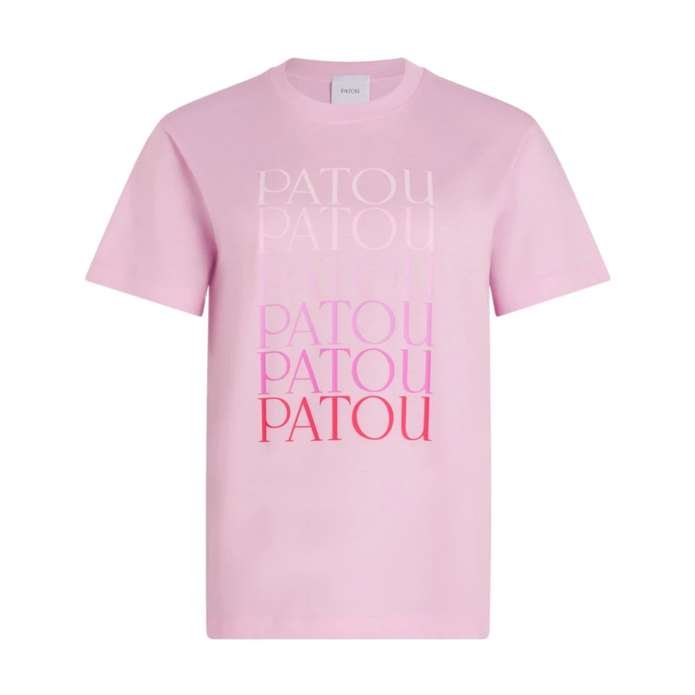 Patou Roze Crew Neck Top Pink Dames