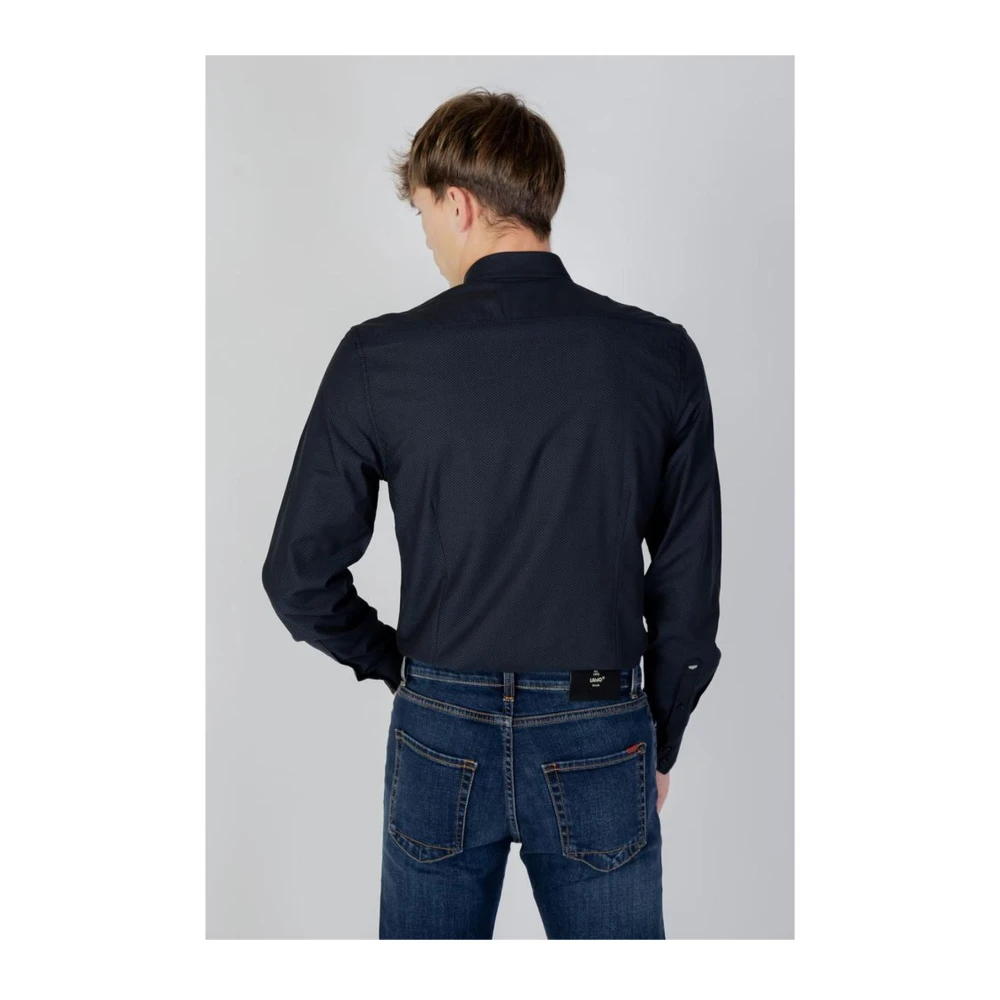 Antony Morato Blauw Katoenen Lange Mouw Shirt Blue Heren