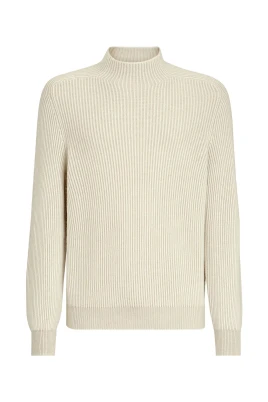 Cashmere English Rib Turtleneck Sweater