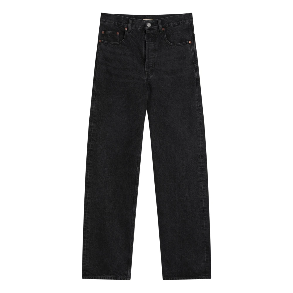 Saint Laurent Women's Black Straight Jeans For - Straight Fit Jeans - W30 - Jeans