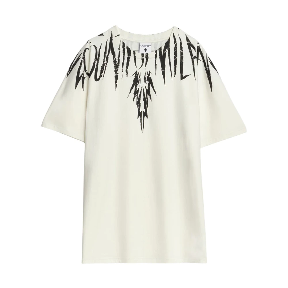 Marcelo Burlon White T-Shirts, Male, Xl, Jersey T-Shirt