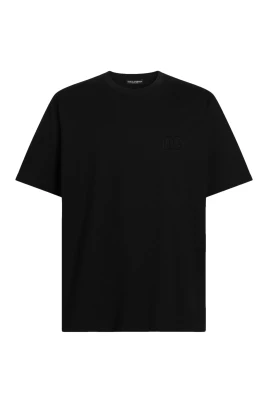 Bomulls-T-shirt med patch