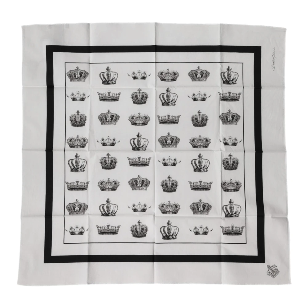 Dolce & Gabbana Men's White Lace Stole - Handkerchiefs - One Size - Accessories