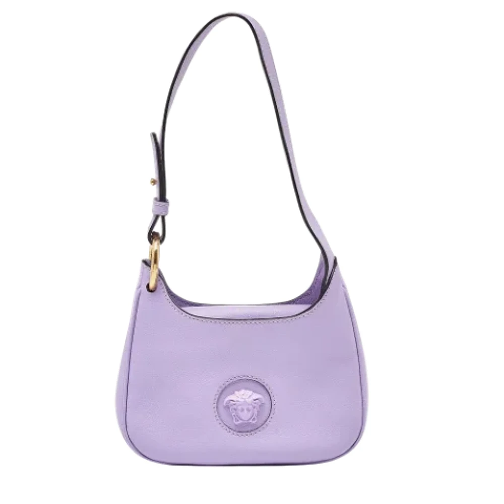 Versace Pre-owned Leather handbags Purple Unisex