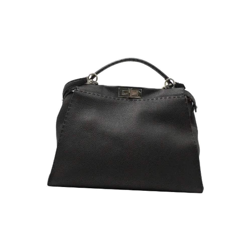 Fendi Vintage Pre-owned Leather handbags Black Dames