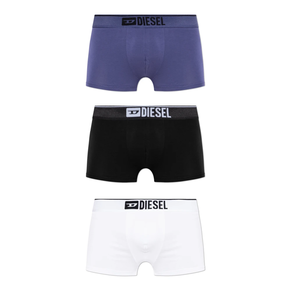 Diesel Driepak boxershorts met logo Multicolor Heren