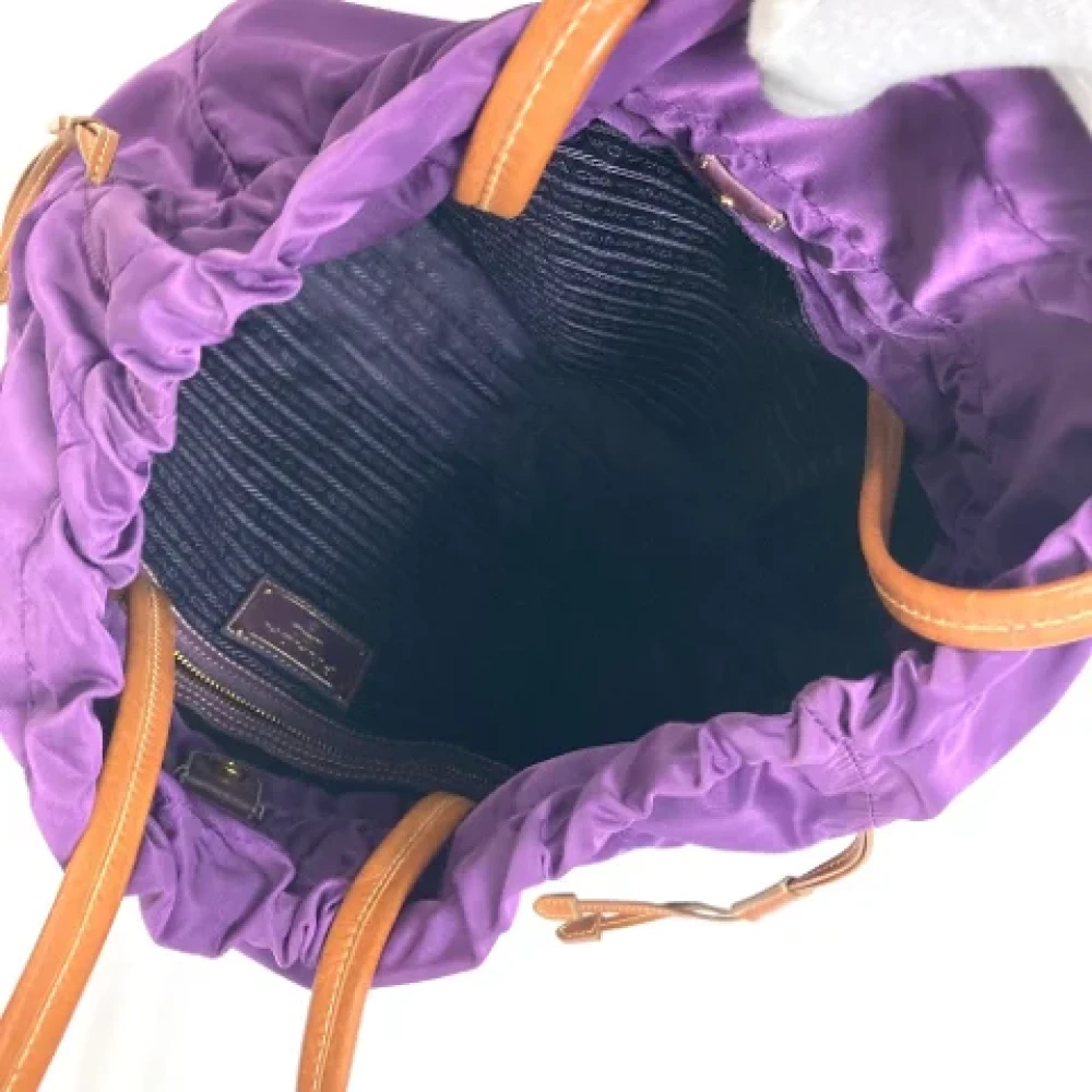 Prada Vintage Pre-owned Fabric prada-bags Purple Dames