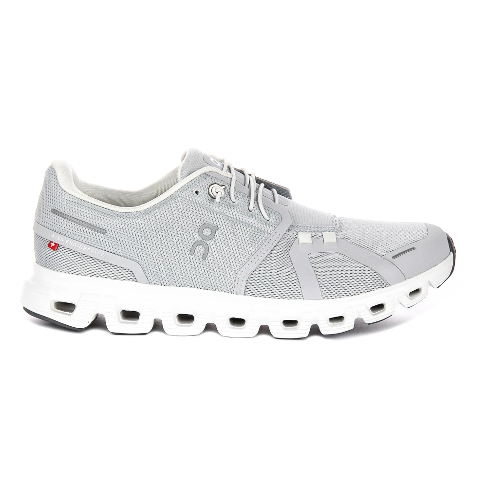 On Running Men's Gray Running Shoes,, Grey Cloud 6 Cushioned Shoes Size 6 Uk