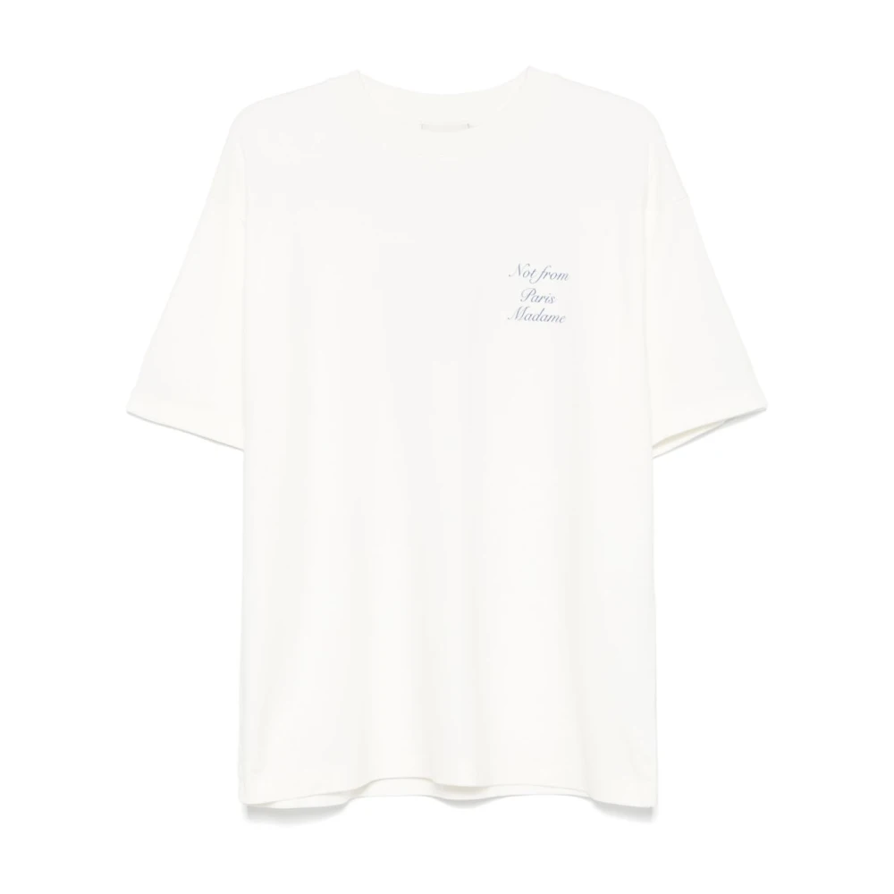 Drole de Monsieur Witte T-shirts en Polo's White Heren