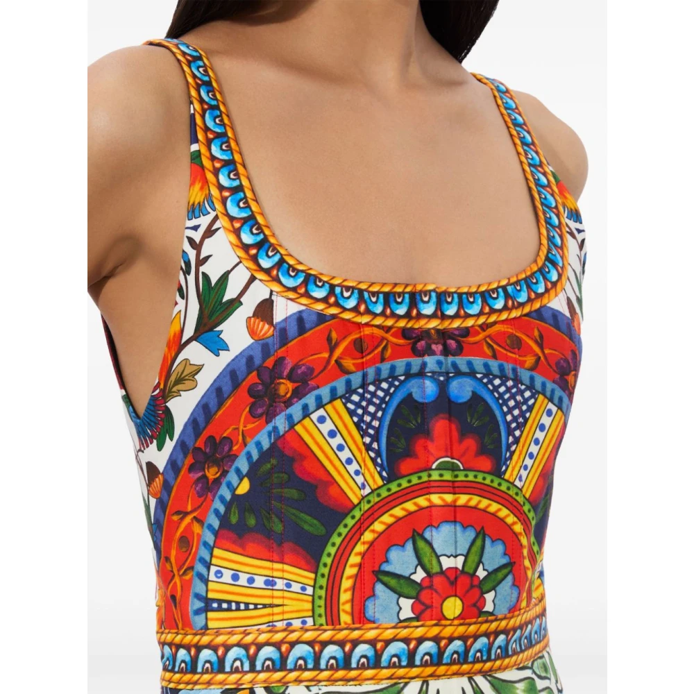 alice + olivia Mouwloze jurk met rits aan de achterkant in meerkleurig Multicolor Dames