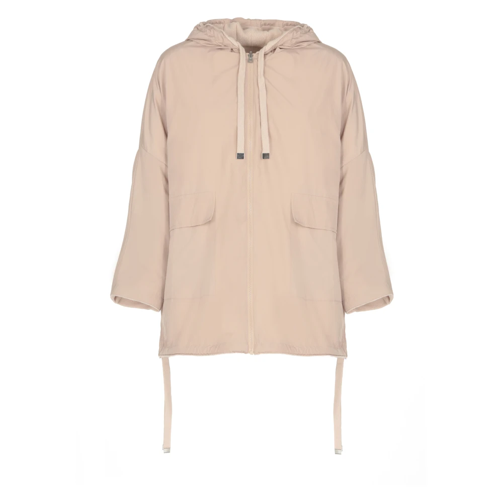 Kangra Kasjmierwollen Mantel met Vlechtpatroon Beige Dames
