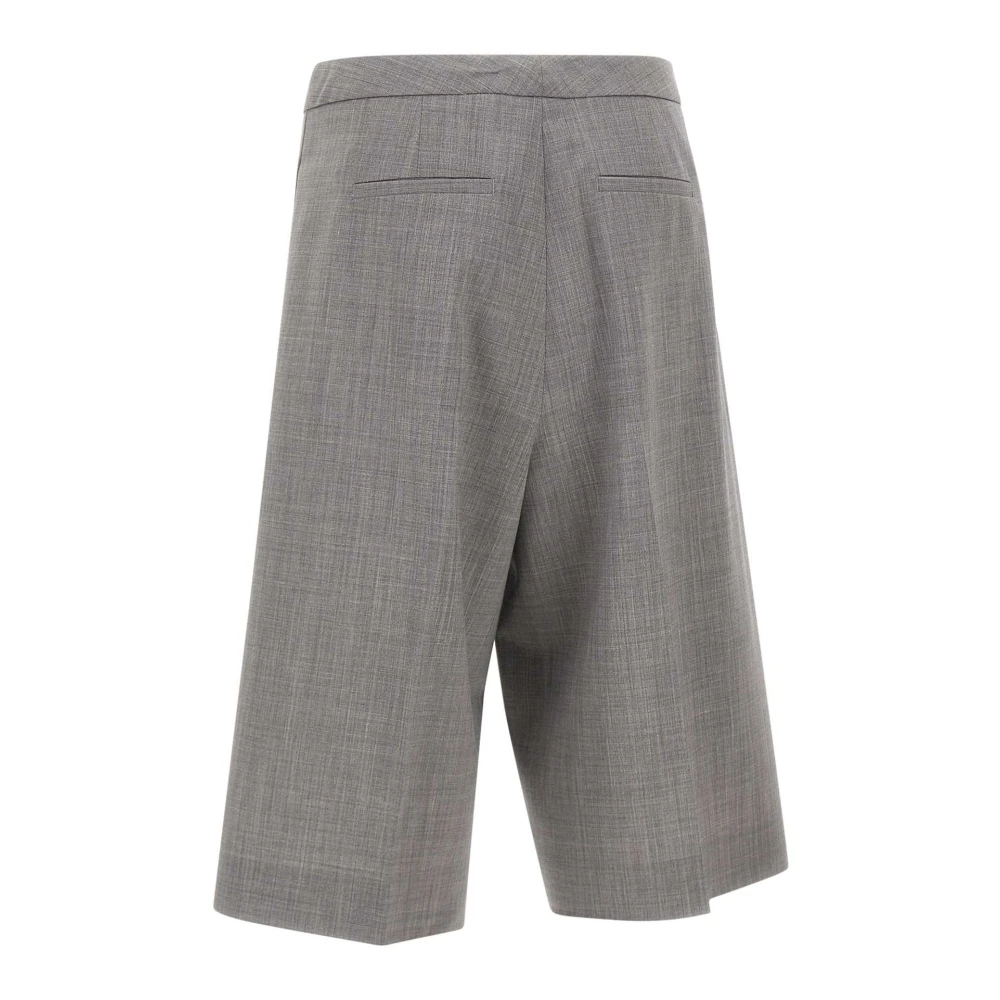 Fabiana Filippi Grijze Bermuda Shorts van Wolmix Gray Dames