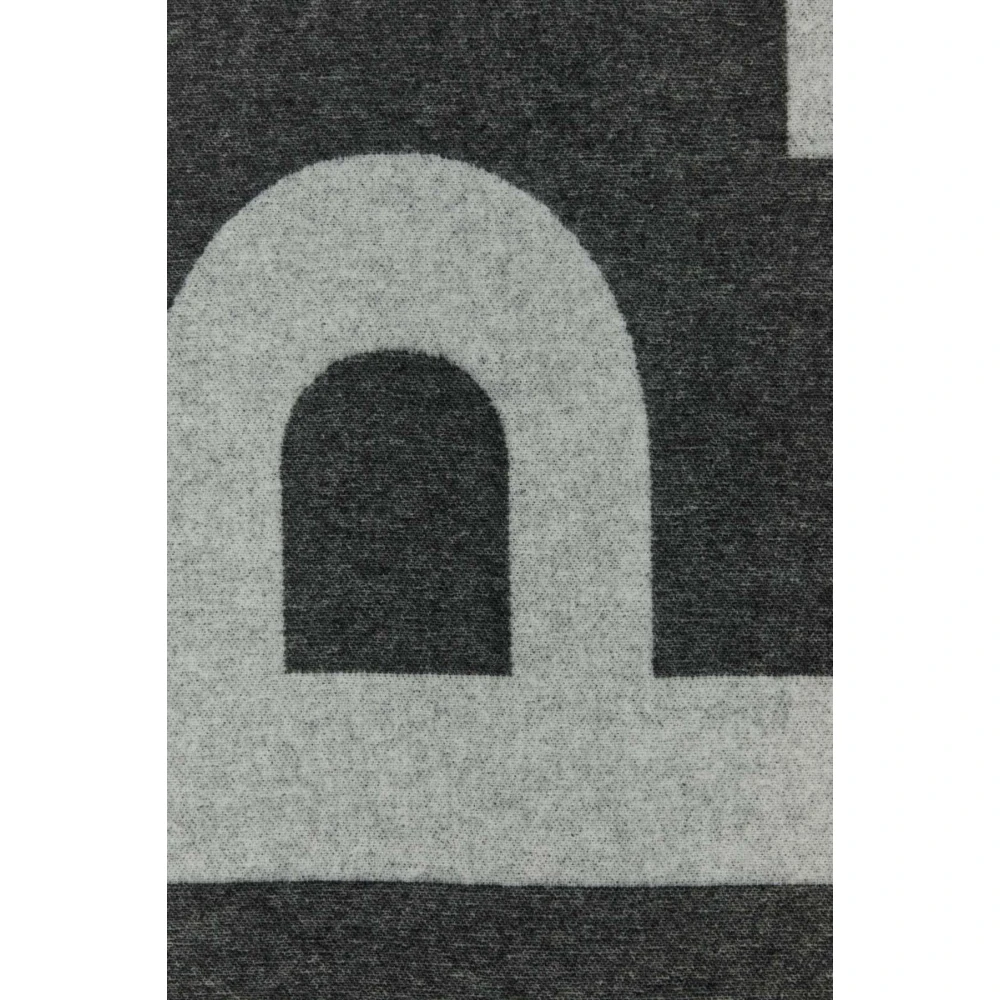 A.p.c. Donkergrijs Wollen Sjaal Gray Dames