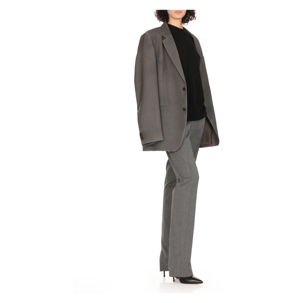 Jil Sander Zwarte Kasjmier Ronde Hals Sweater Black Dames