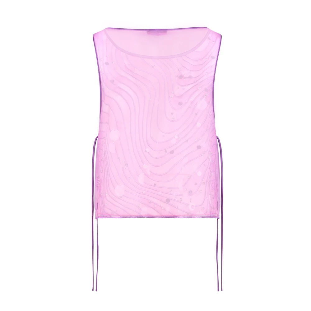 Emporio Armani Fantasie Patroon Mode Shirt Pink Dames