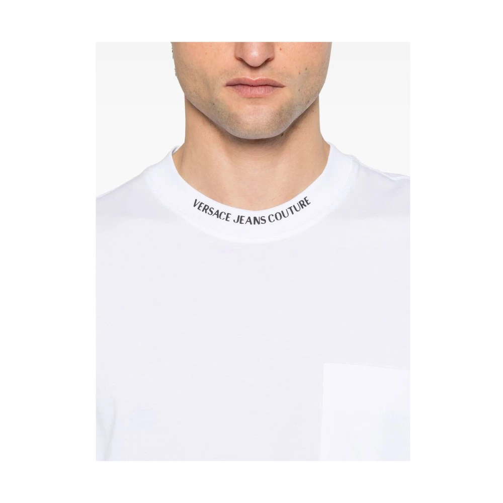 Versace Jeans Couture Witte Crew Neck Zak T-shirt White Heren