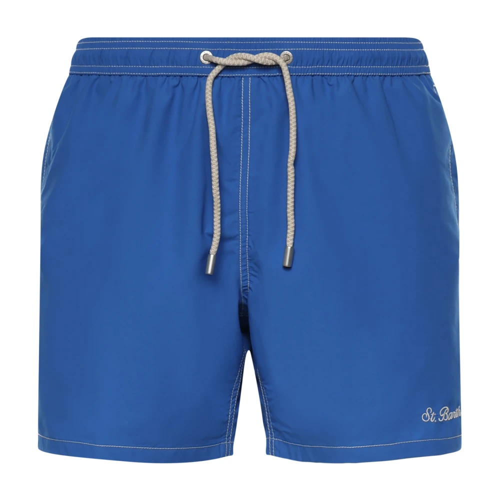 Mc2 Saint Barth Men's Blue Beachwear, S, Patmos Swim Shorts