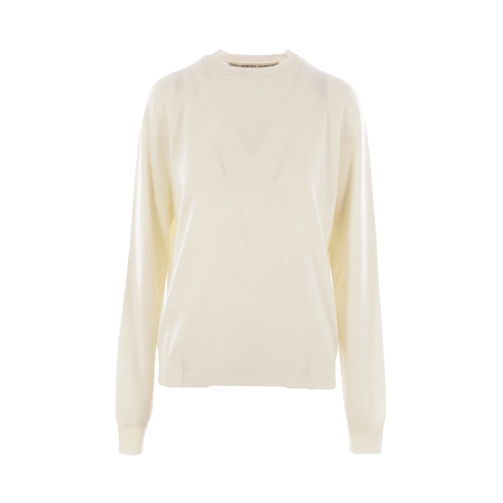 Meta Campania Collective Merino wollen pullover trui White Dames