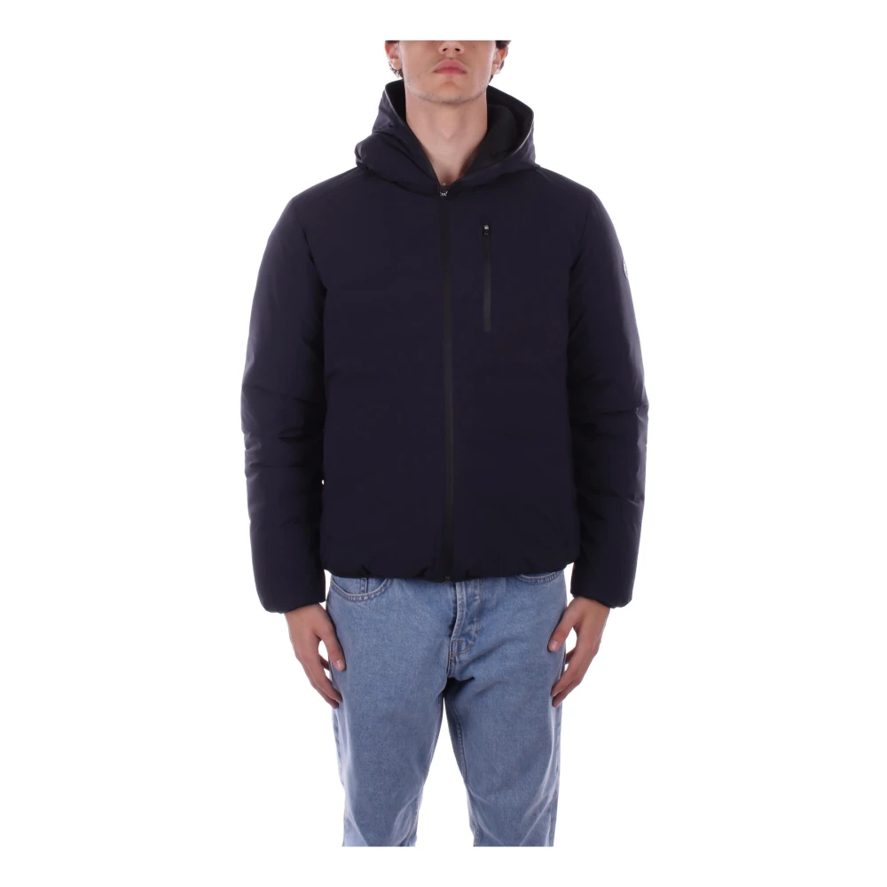 Save The Duck Hooded Jacket met Zakken met Rits Blue Heren